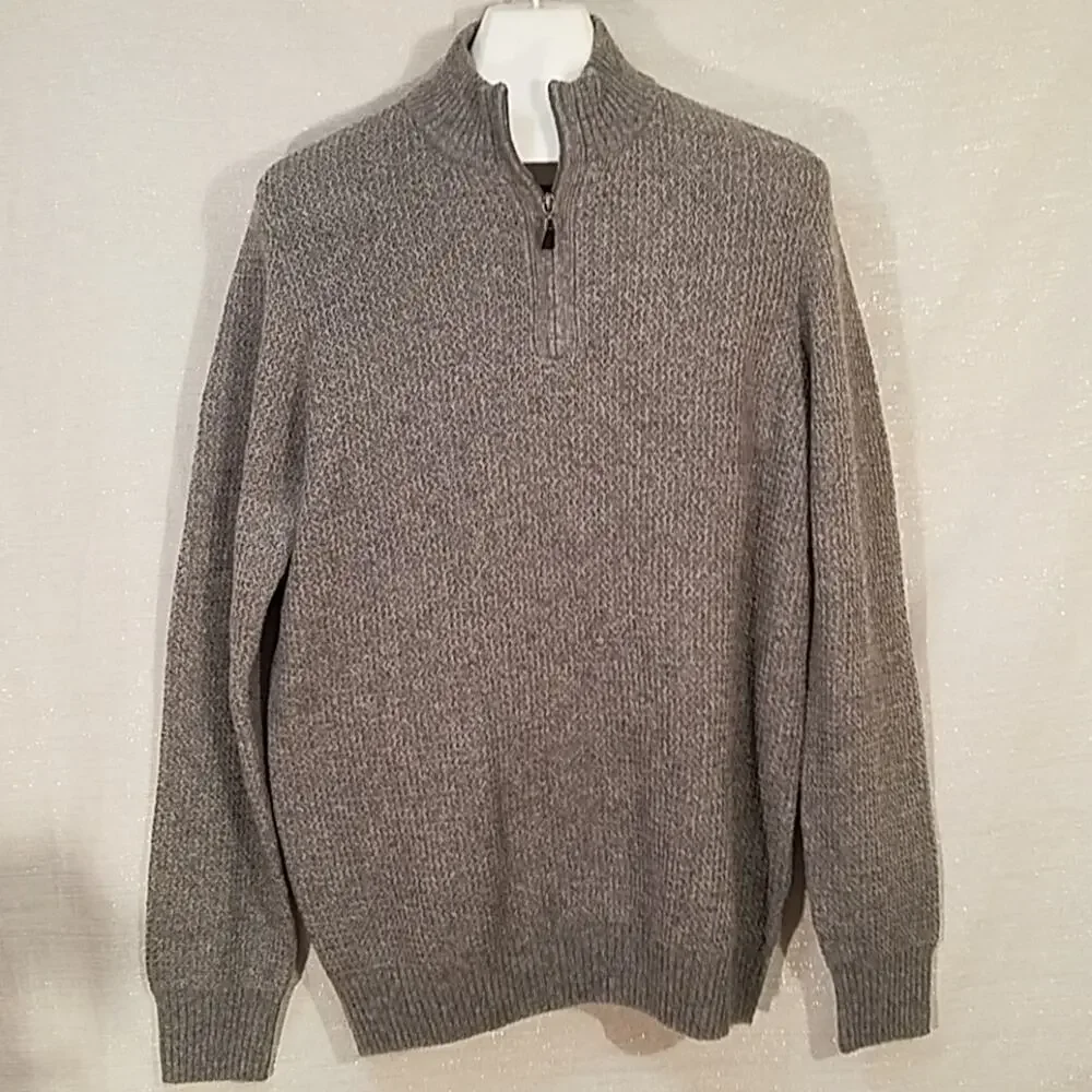 Joseph Abboud Grey 1/4 Zip Sweater